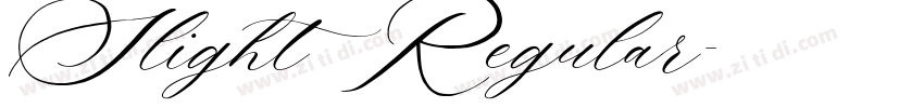Slight Regular字体转换
